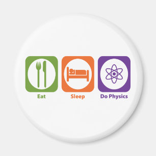 Essen Sie Schlaf tun Physik Magnet