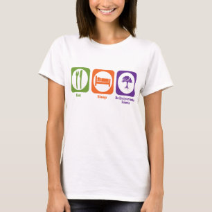 Essen Sie Schlaf tun Umweltwissenschaft T-Shirt