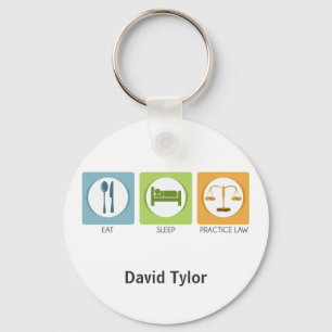 Essen Sie Schlaf, üben Sie Recht Schlüsselanhänger