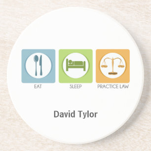 Essen Sie Schlaf, üben Sie Recht Untersetzer