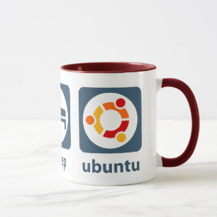 Essen Sie Schlaf Ubuntu Tasse
