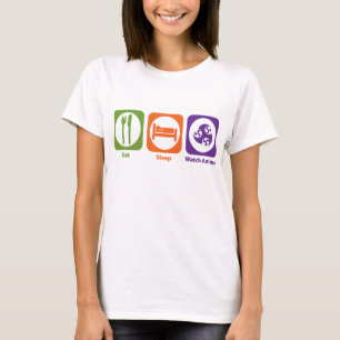 Essen Sie Schlaf-UhrAnime T-Shirt