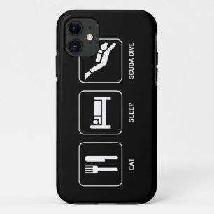 Essen Sie Schlaf-Unterwasseratemgerät-Tauchen iPhone 11 Hülle
