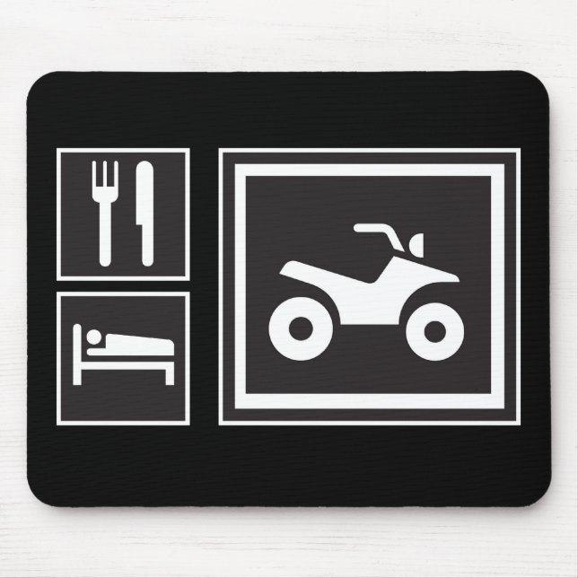 Essen Sie Schlaf VIERERKABEL! Mousepad (Vorne)
