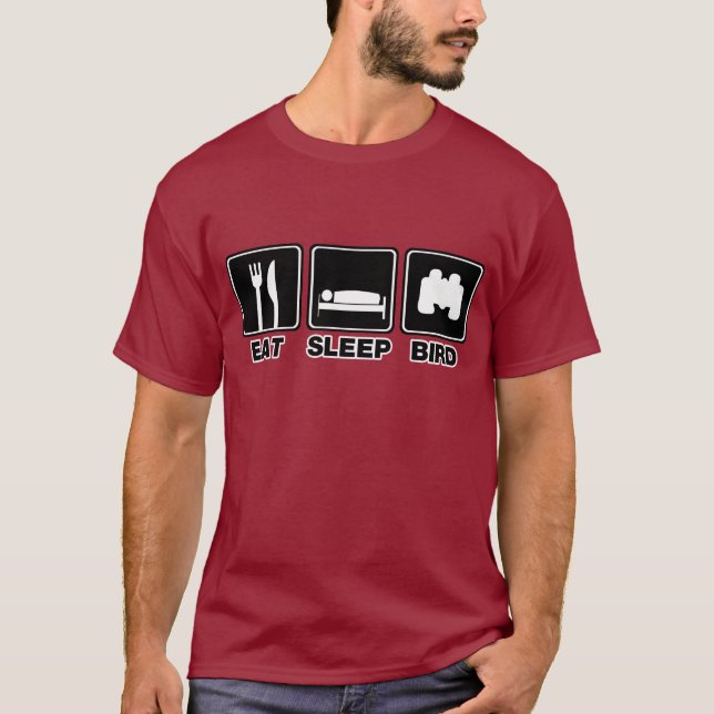Essen Sie Schlaf-Vogel (Behälter) T-Shirt (Vorderseite)