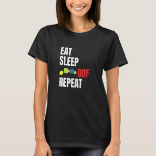 Essen Sie Schlaf von wiederholten Meme Gamers Idee T-Shirt