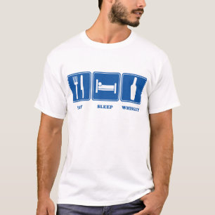 Essen Sie Schlaf-Whisky T-Shirt