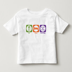 Essen Sie Schlaf-Zug-Hunde Kleinkind T-shirt