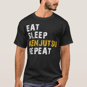 essen Sie schlafen kenjutsu T-Shirt