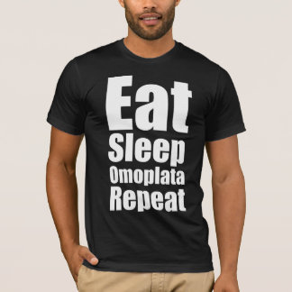 Essen Sie schlafen Omoplata wiederholen T-Shirt