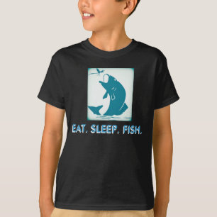 Essen Sie, schlafen Sie, fischen Sie T-Shirt