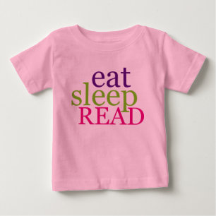 Essen Sie, schlafen Sie, LESEN Sie - Retro Baby T-shirt