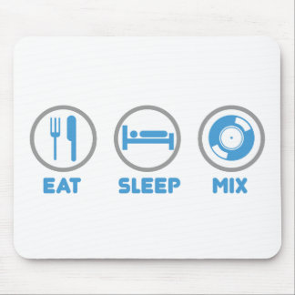 Essen Sie, schlafen Sie, mischen Sie wieder - Mousepad