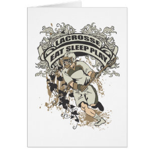 Essen Sie, schlafen Sie, spielen Sie Lacrosse