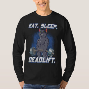 Essen Sie schlafend Deadlift Gym-Bodybuilding T-Shirt