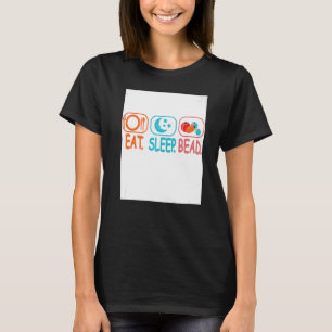 Essen Sie schlafende Beatwork Handstich Nähte Artw T-Shirt