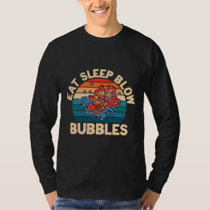 Essen Sie schlafende Blasen für einen Aquaristen F T-Shirt