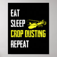 Essen Sie schlafende Crop Dusting Wiederholung Cro