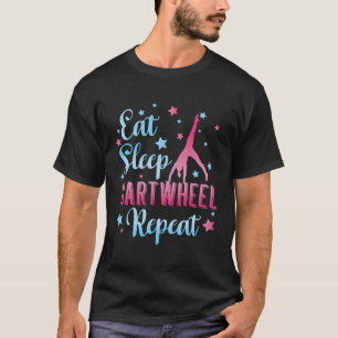 Essen Sie schlafende Radwiederholung für Acrobats T-Shirt