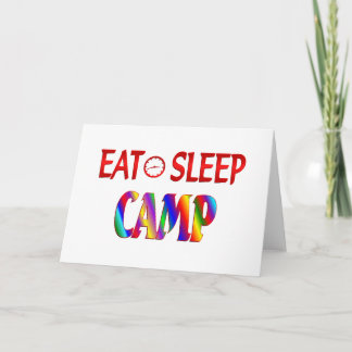 Essen Sie schlafendes Camp Karte