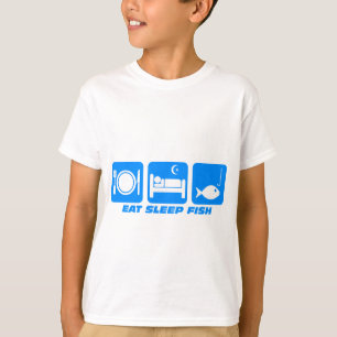 essen Sie Schlaffische T-Shirt