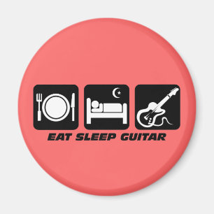 essen Sie Schlafgitarre Magnet