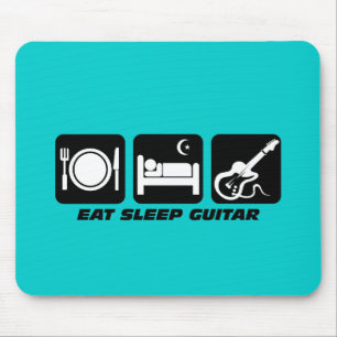 essen Sie Schlafgitarre Mousepad
