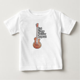 Essen Sie schlafgitarre wiederholen. motivierend Z Baby T-shirt