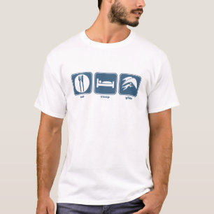 essen Sie Schlafgleiten T-Shirt