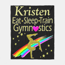 ESSEN SIE SCHLAFGYMNASTIK PERSONALISIERT BLANKET FLEECEDECKE