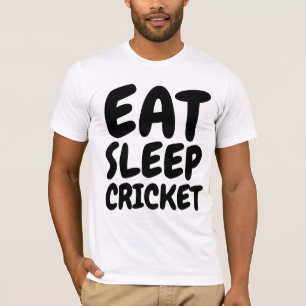 ESSEN SIE SCHLAFKRICKET-T - Shirt