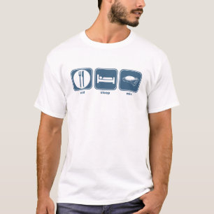 essen Sie Schlafmischung T-Shirt