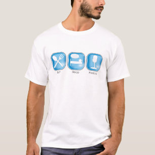 Essen Sie SchlafPodcast T-Shirt