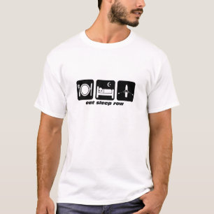 essen Sie Schlafreihe T-Shirt