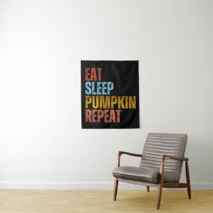 ESSEN SIE SCHLAFSCHLAF PUMPKIN WIEDERHOLEN WANDTEPPICH