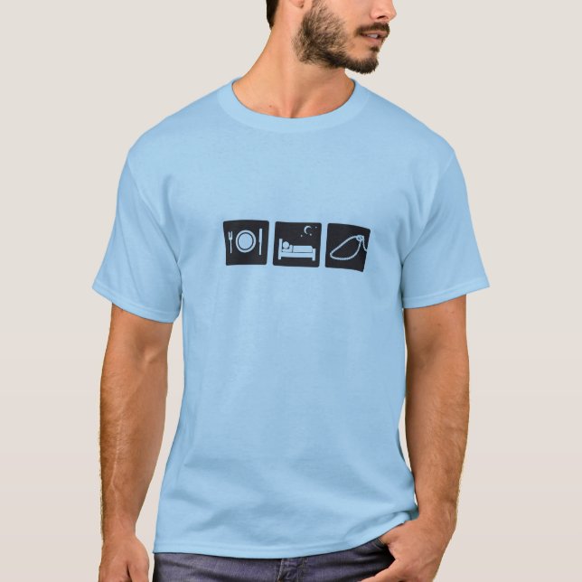 essen Sie Schlafseil T-Shirt (Vorderseite)