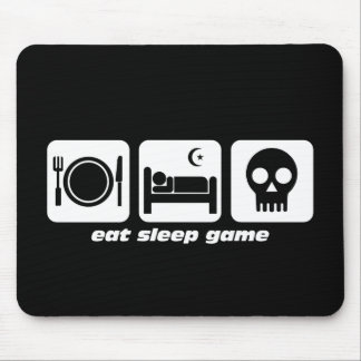 Essen Sie Schlafspiel Mousepad