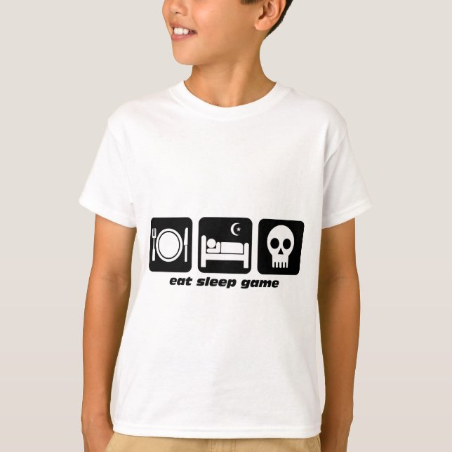 Essen Sie Schlafspiel T-Shirt (Vorderseite)