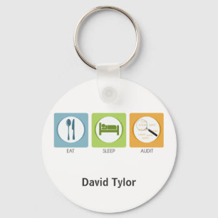 Essen Sie Sleep Audit! Schlüsselanhänger