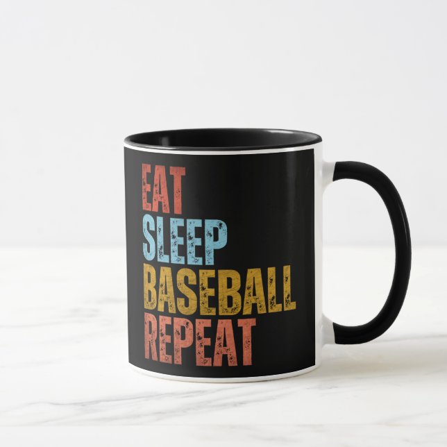 ESSEN SIE SLEEP BASEBALL WIEDERHOLEN TASSE (Rechts)