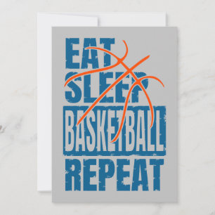 ESSEN SIE SLEEP BASKETBALL WIEDERHOLEN EINLADUNG