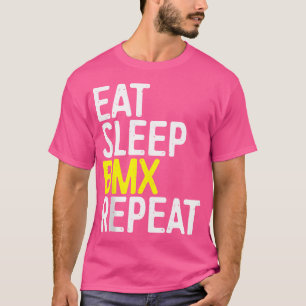 Essen Sie Sleep Bmx Wiederholen Fahrradübersicht T-Shirt