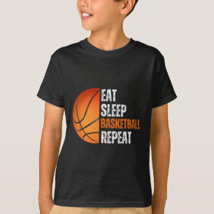 Essen Sie Sleep Bysketbyll Wiederholung Geschenk f T-Shirt