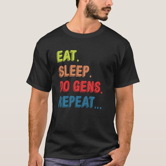 Essen Sie Sleep Do Gens Wiederholen Dbd Gaming Out T-Shirt (Vorderseite)