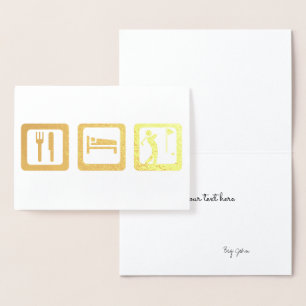 Essen Sie Sleep Golf für den Fanatic Golf Folienkarte