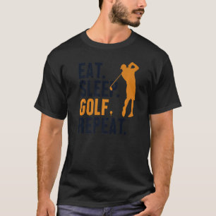 Essen Sie Sleep Golf Wiederholen Player Pro Golfer T-Shirt