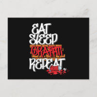Essen Sie Sleep Graffiti Repeat Spray-Bilder