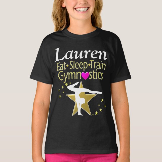 ESSEN SIE SLEEP GYMNASTICS PERSONALISIERT T SHIRT (Vorderseite)
