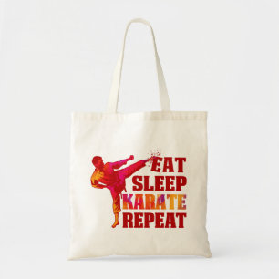 Essen Sie Sleep Karate Wiederholung Geschenk für Tragetasche