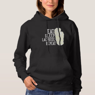 Essen Sie Sleep Lacrosse Wiederholen Boys Lax Spor Hoodie